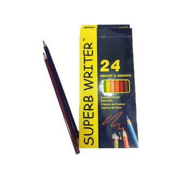 Super Writer 24 Bright & Smooth Color pencils The Stationers